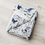 Painted Tokos Throw Blanket